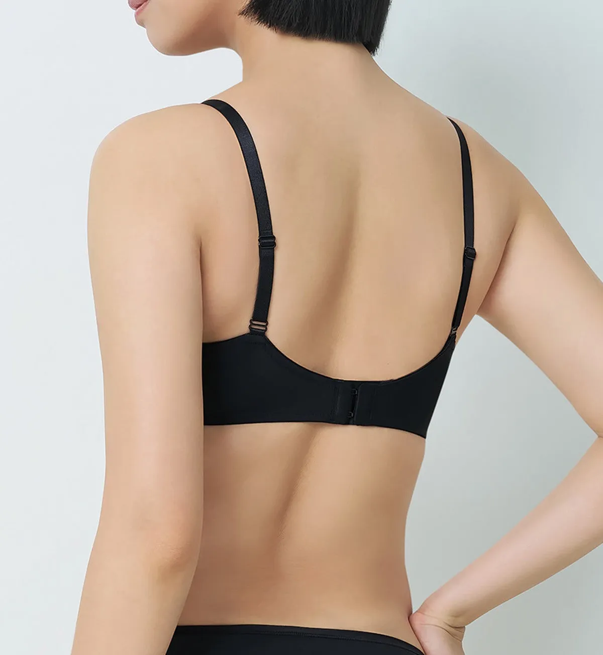 Simply Everyday Chic Non-Wired Push Up Deep V Bra