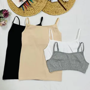Starter Cami & Bra Combo | Flat Padding | Wireless | For Puberty
