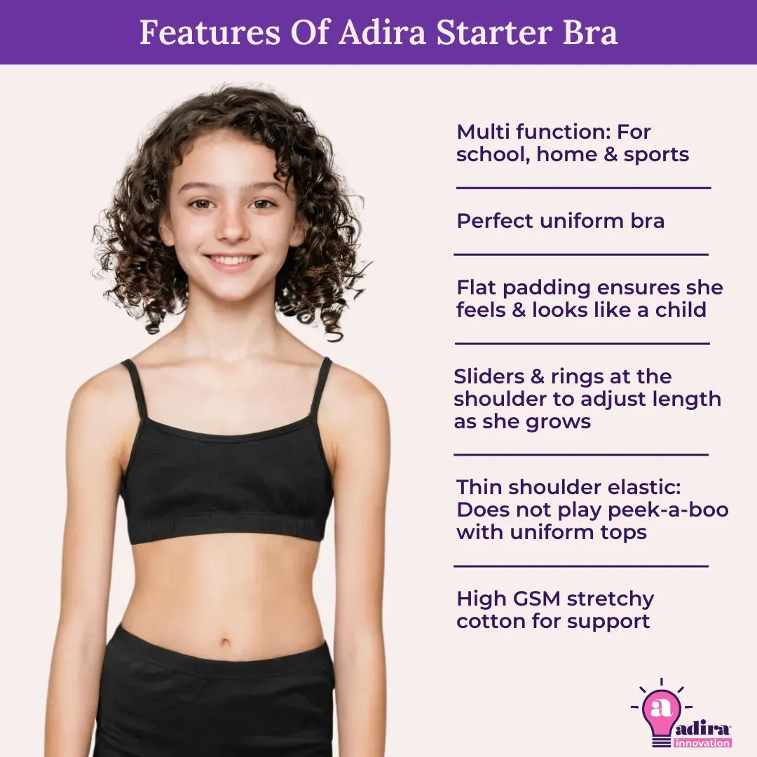 Starter Cami & Bra Combo | Flat Padding | Wireless | For Puberty