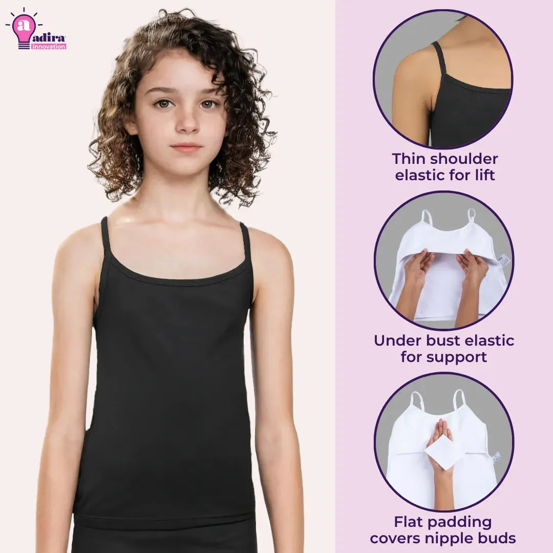 Starter Cami & Bra Combo | Flat Padding | Wireless | For Puberty