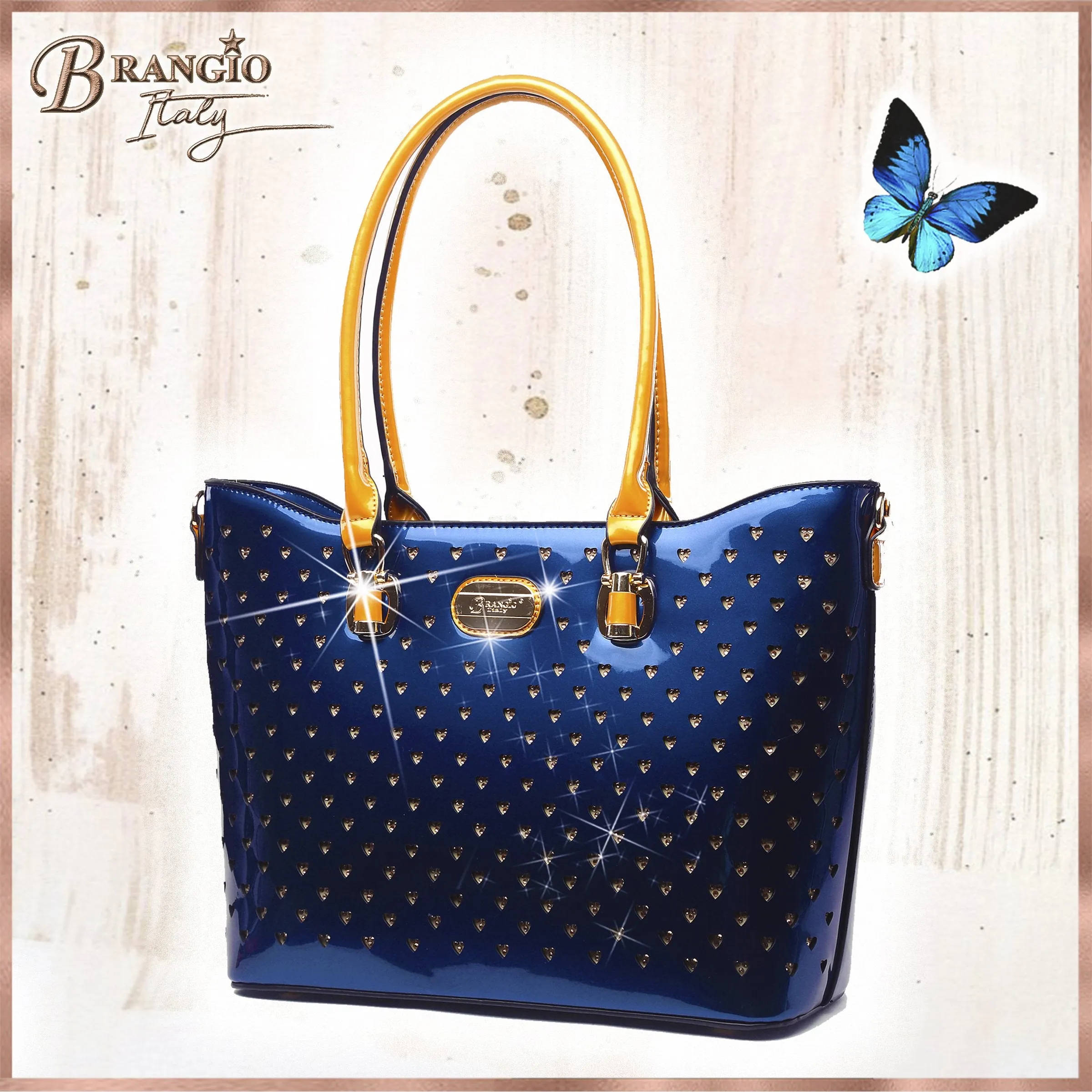 Starz Art Retro 3PC Set | Luxury Women Tote Bag Set with Spinning Wheels [RZL6669-3pcs/Set]