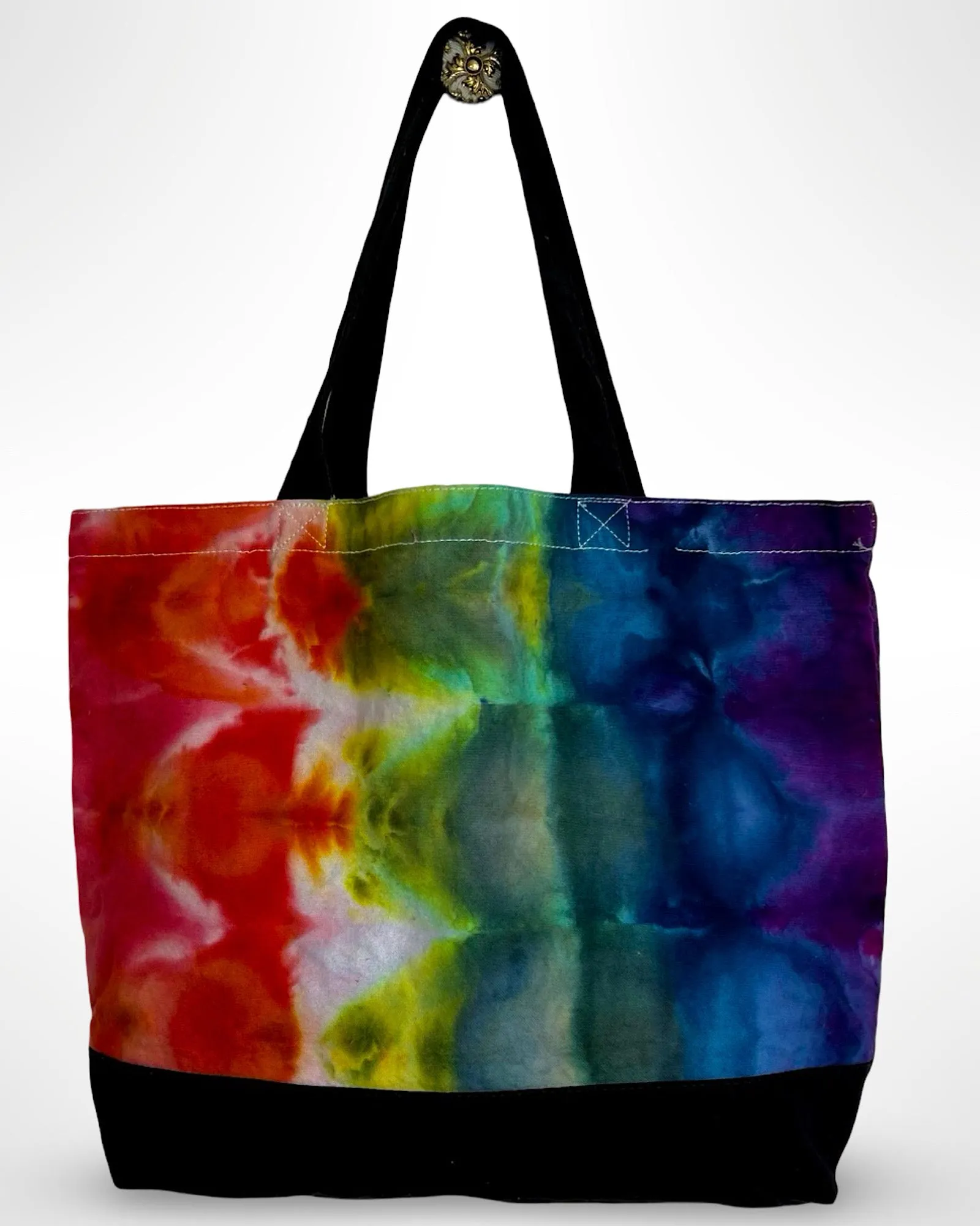 Tie Dye Canvas Tote Bag - Rainbow