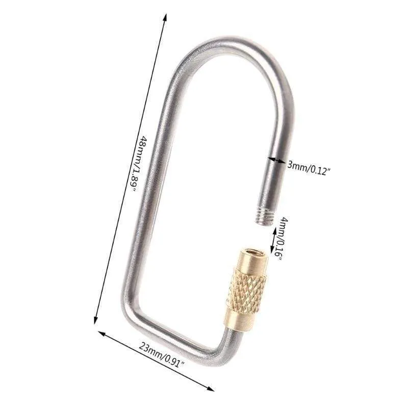 Titanium Alloy Carabiner - Camping Hook (5 pcs)