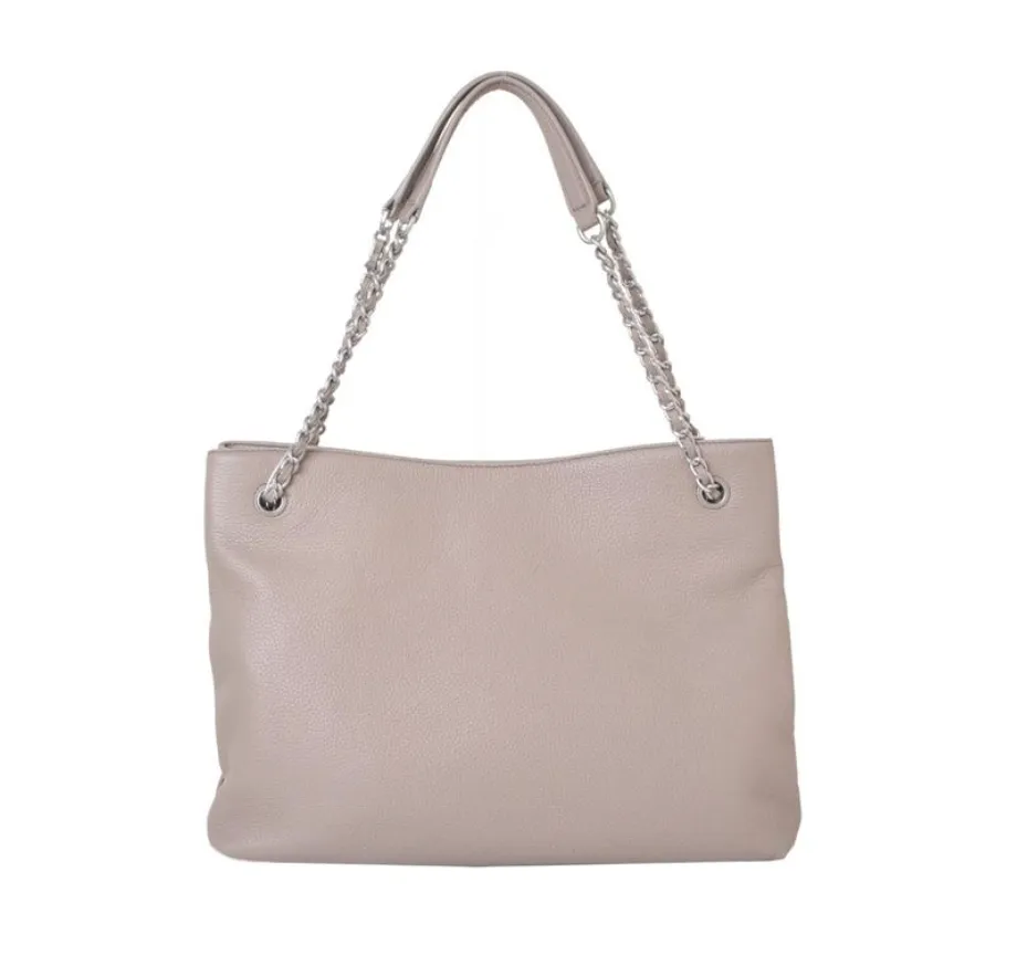 Tory Burch Britten Triple Compartment Tote in French Gray