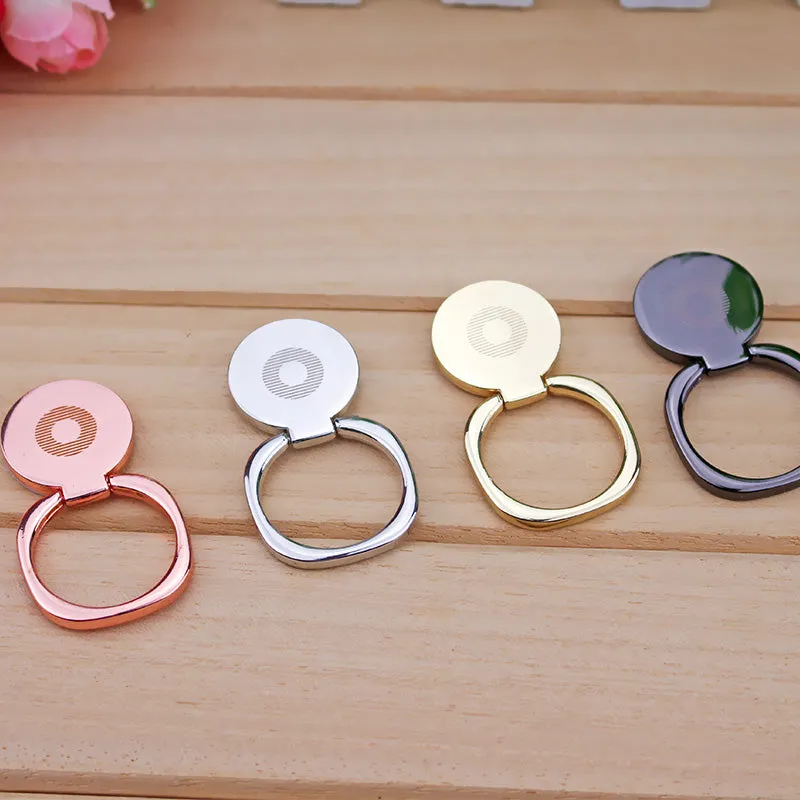 Universal Metal Bracket 360 Flexible Rotation Finger Ring Phone Stand Desktop Stand Gold