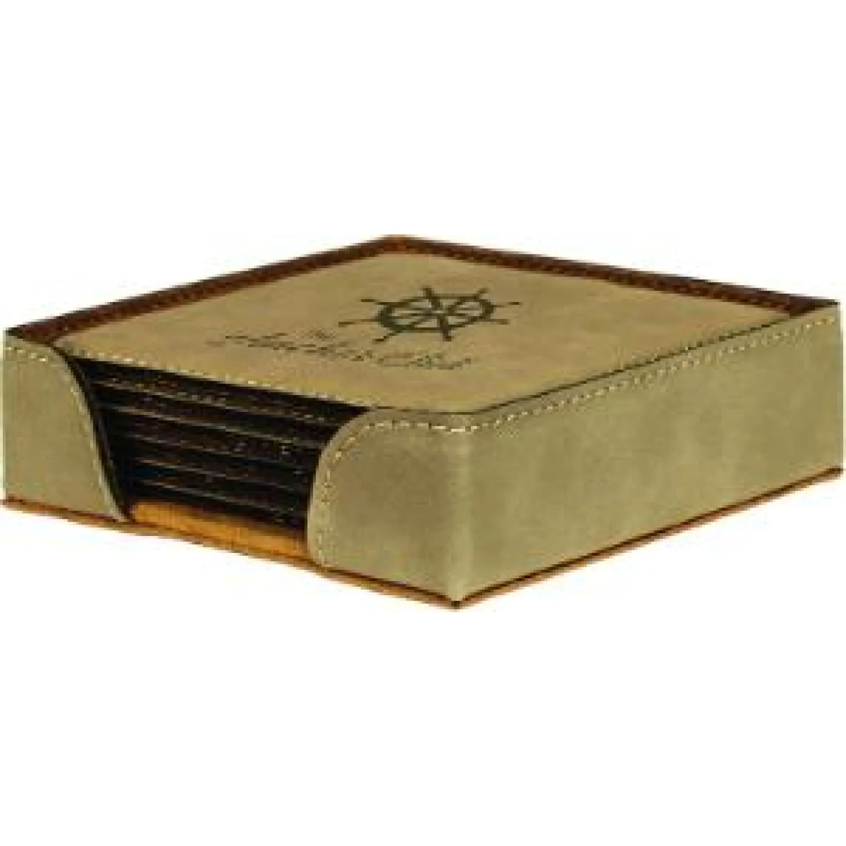Vegan Leather Coaster Set