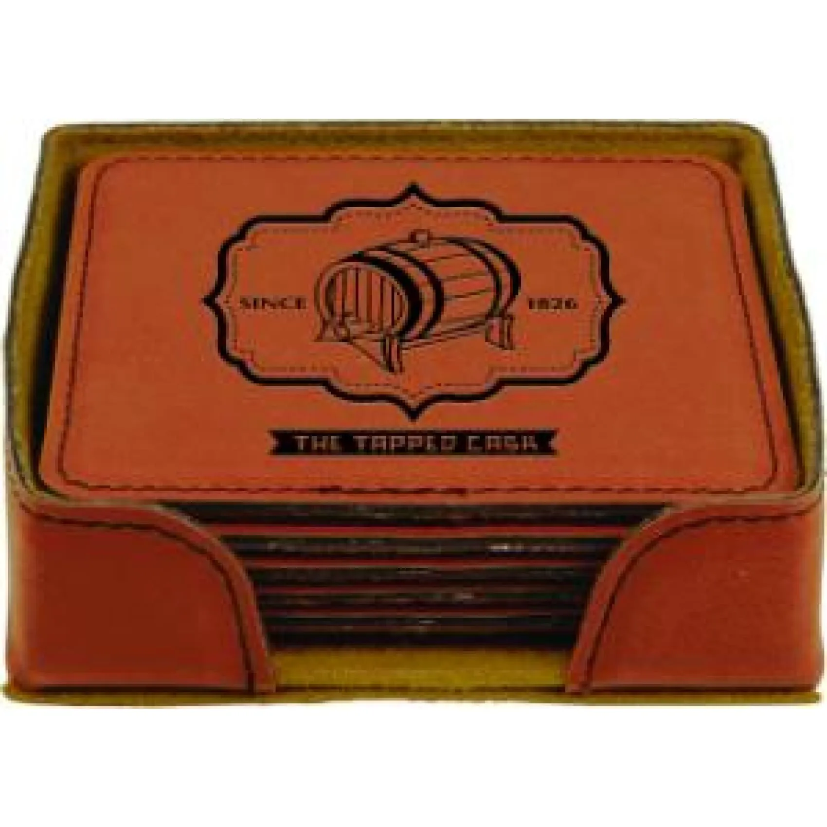 Vegan Leather Coaster Set