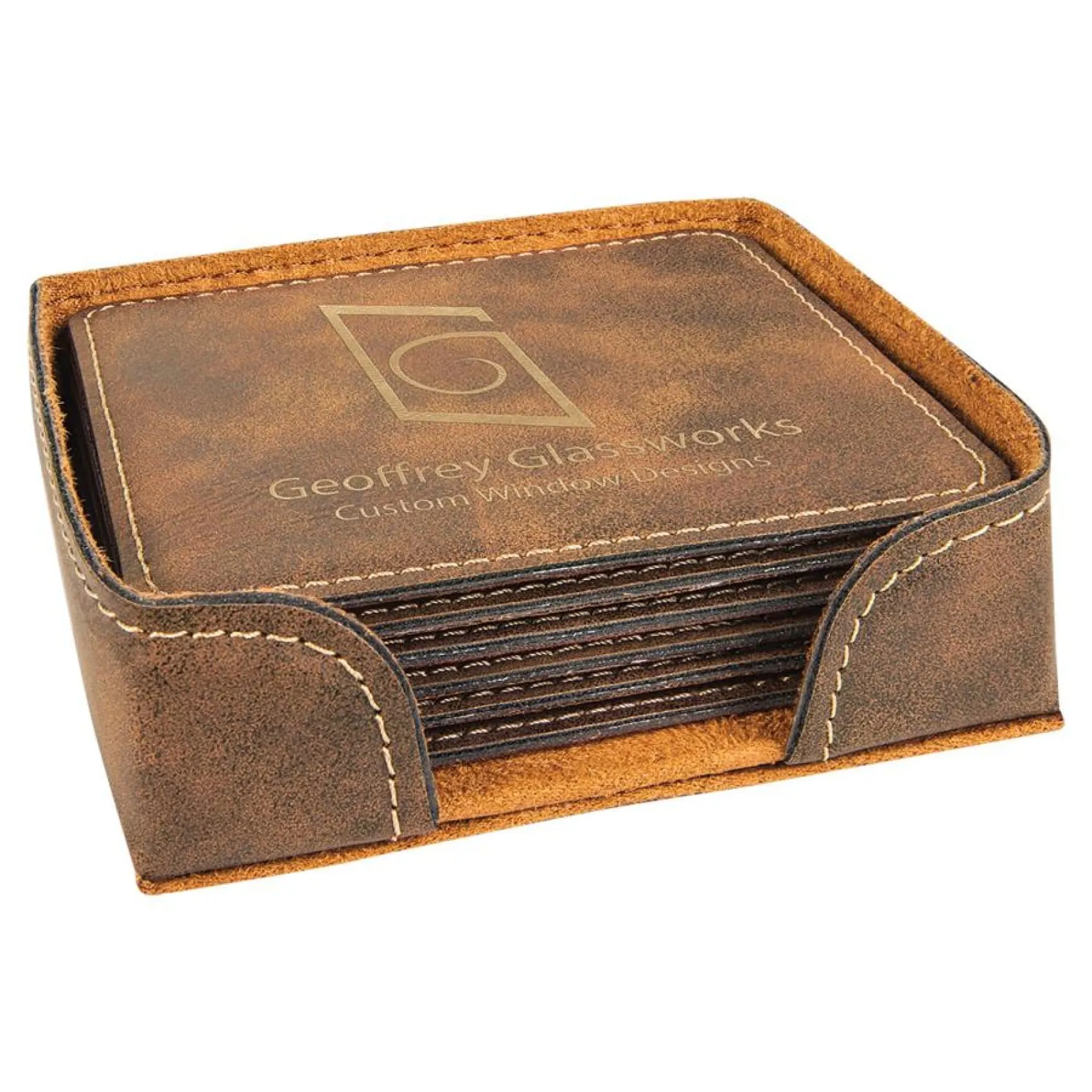 Vegan Leather Coaster Set