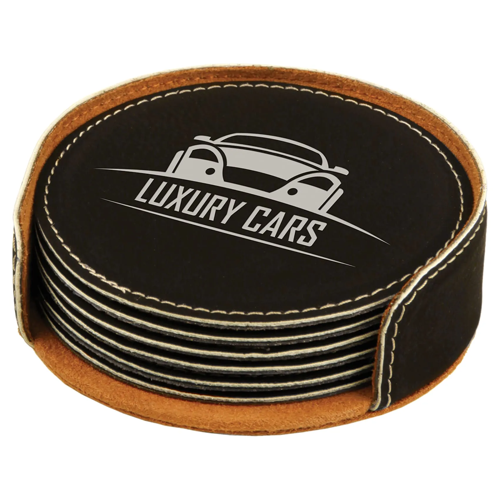 Vegan Leather Coaster Set