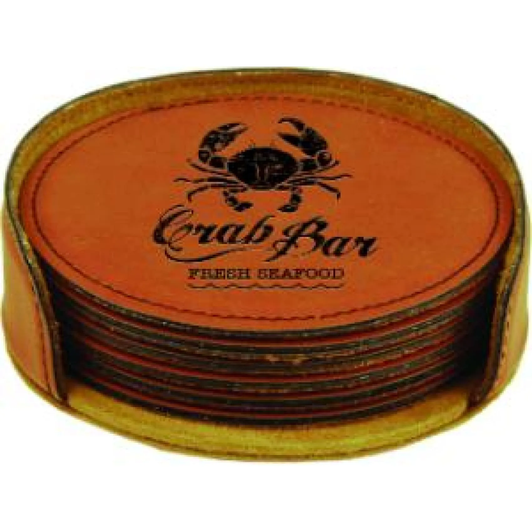 Vegan Leather Coaster Set
