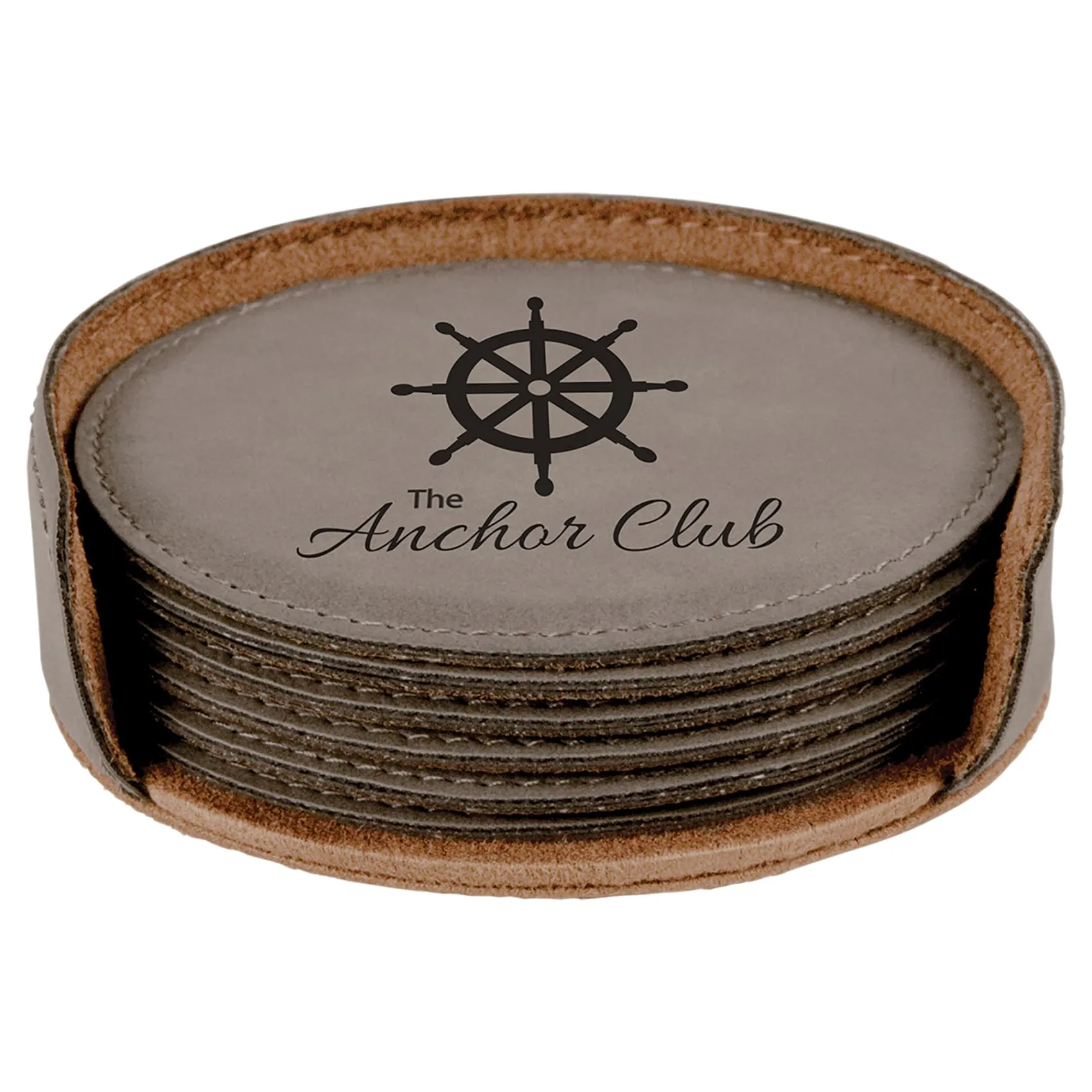 Vegan Leather Coaster Set