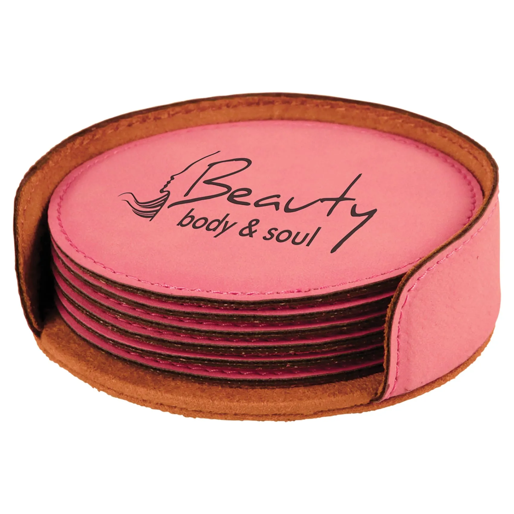 Vegan Leather Coaster Set