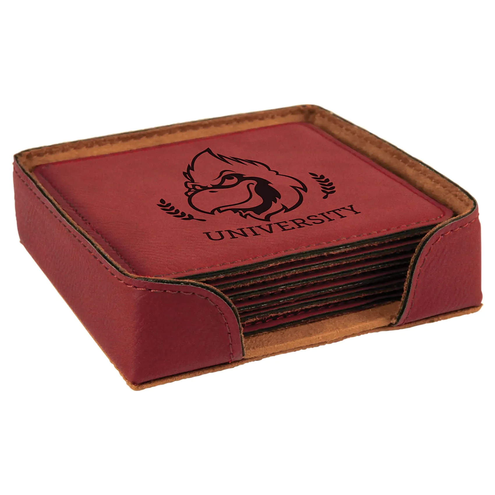 Vegan Leather Coaster Set