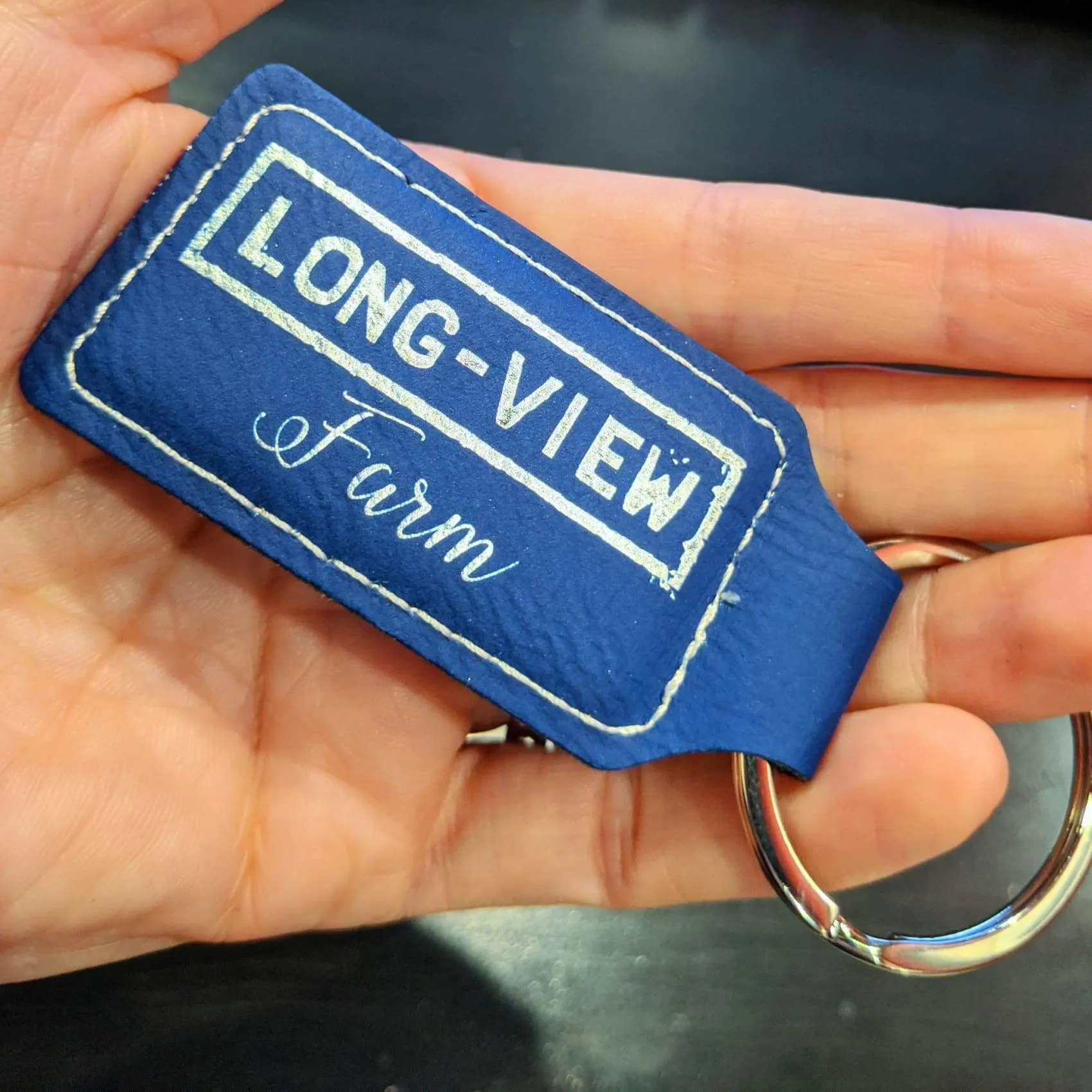 Vegan Leather Keychain