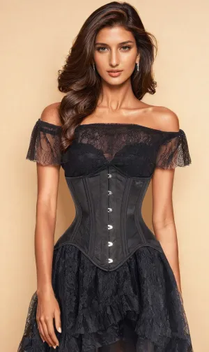 Verve Mesh with Brocade Waist Trainer Corset (ELC-501)