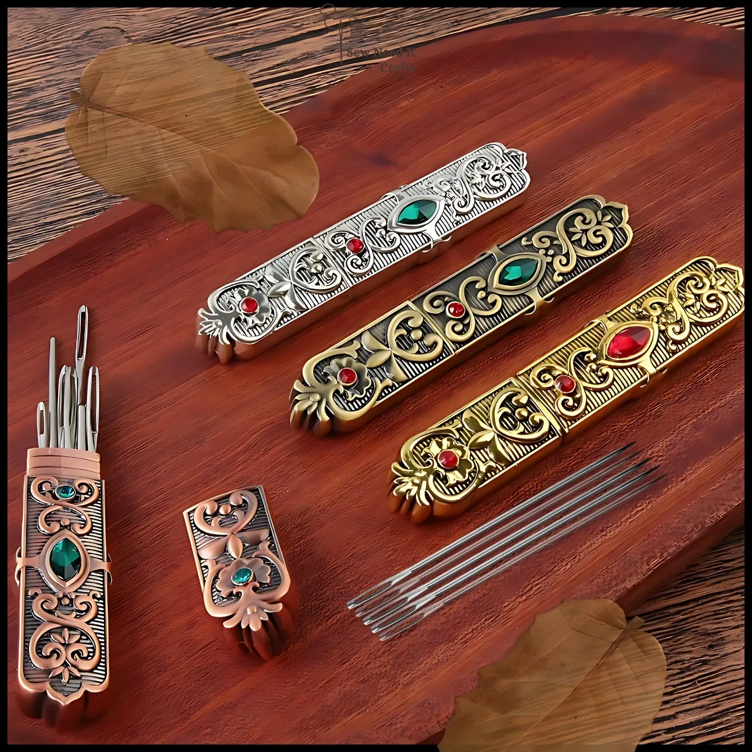 Vintage-Style Metal Needle Holders