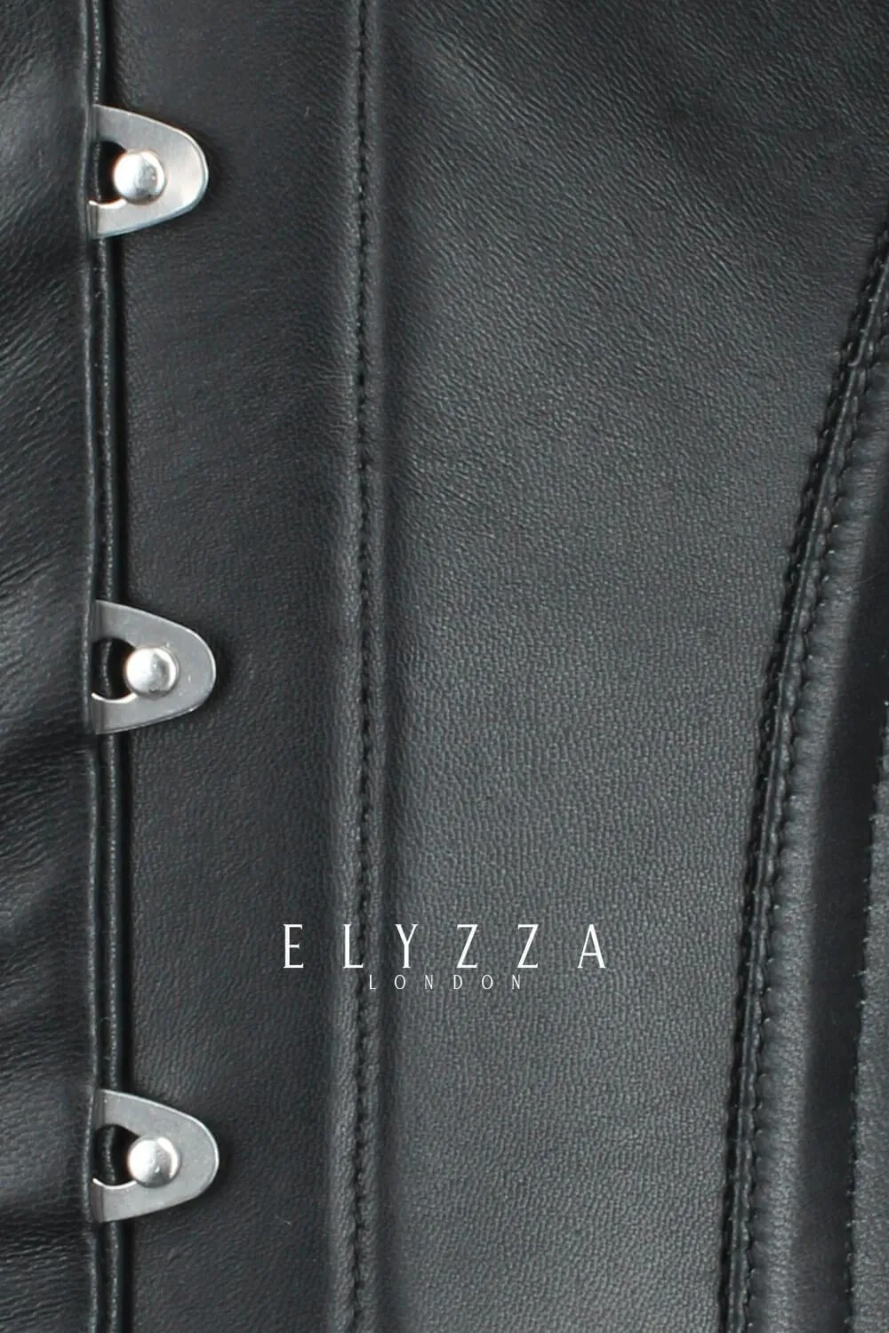 Waist Reducing Faux Leather Overbust Corset (ELC-301)