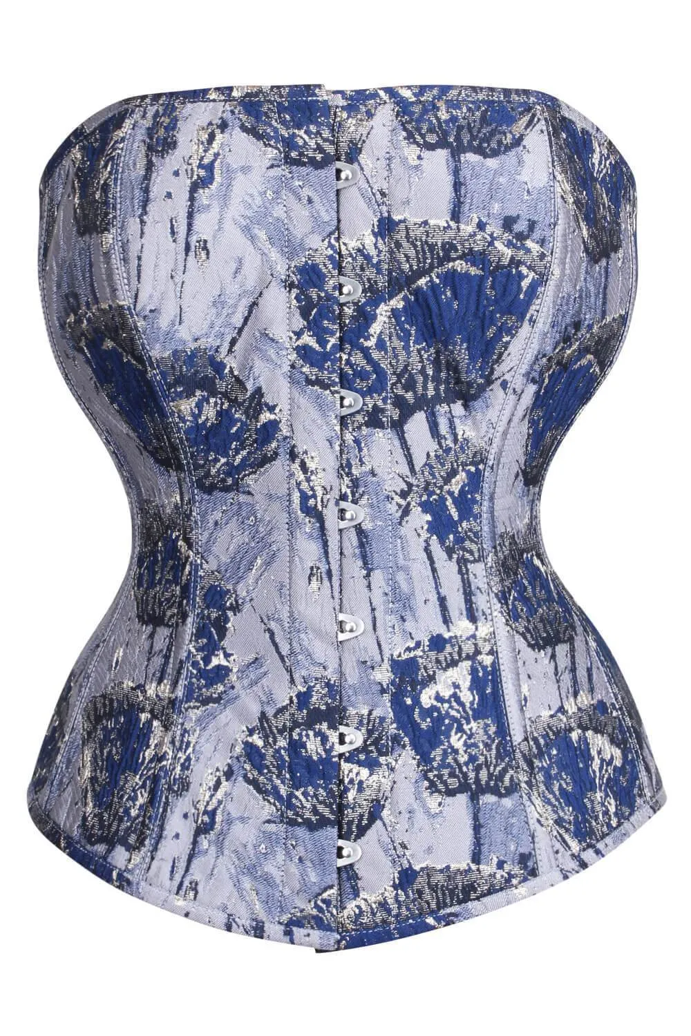 Waist Reducing Overbust Brocade Corset (ELC-401)