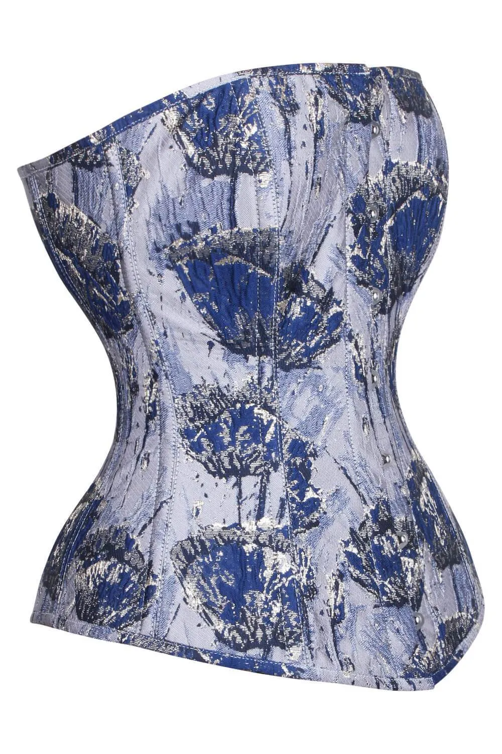 Waist Reducing Overbust Brocade Corset (ELC-401)