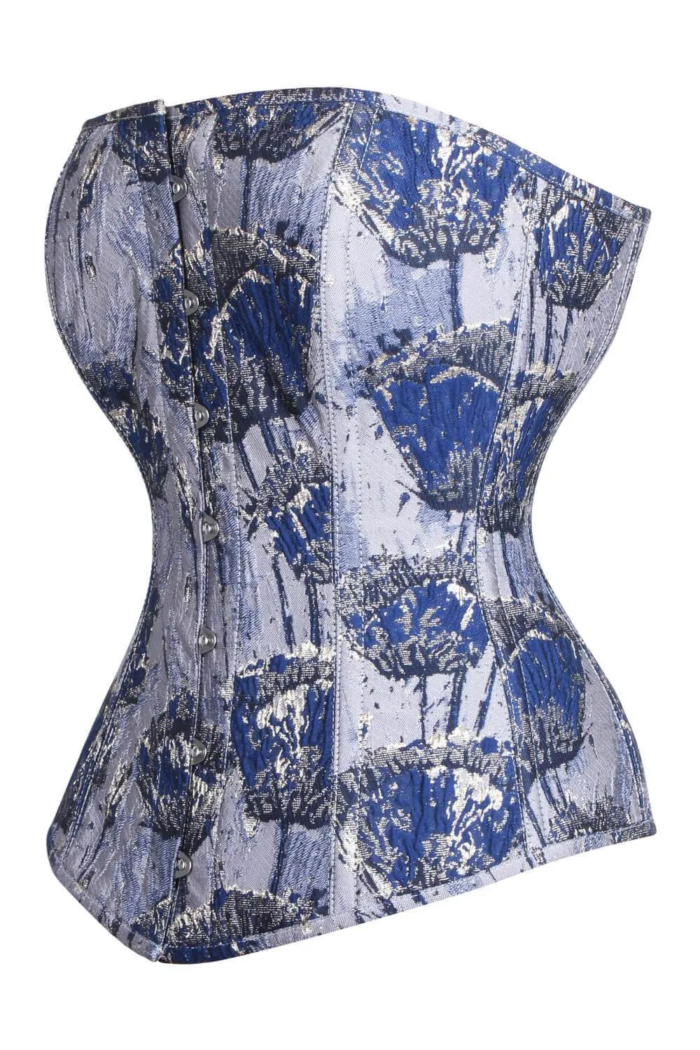 Waist Reducing Overbust Brocade Corset (ELC-401)
