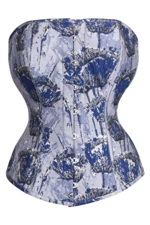 Waist Reducing Overbust Brocade Corset (ELC-401)