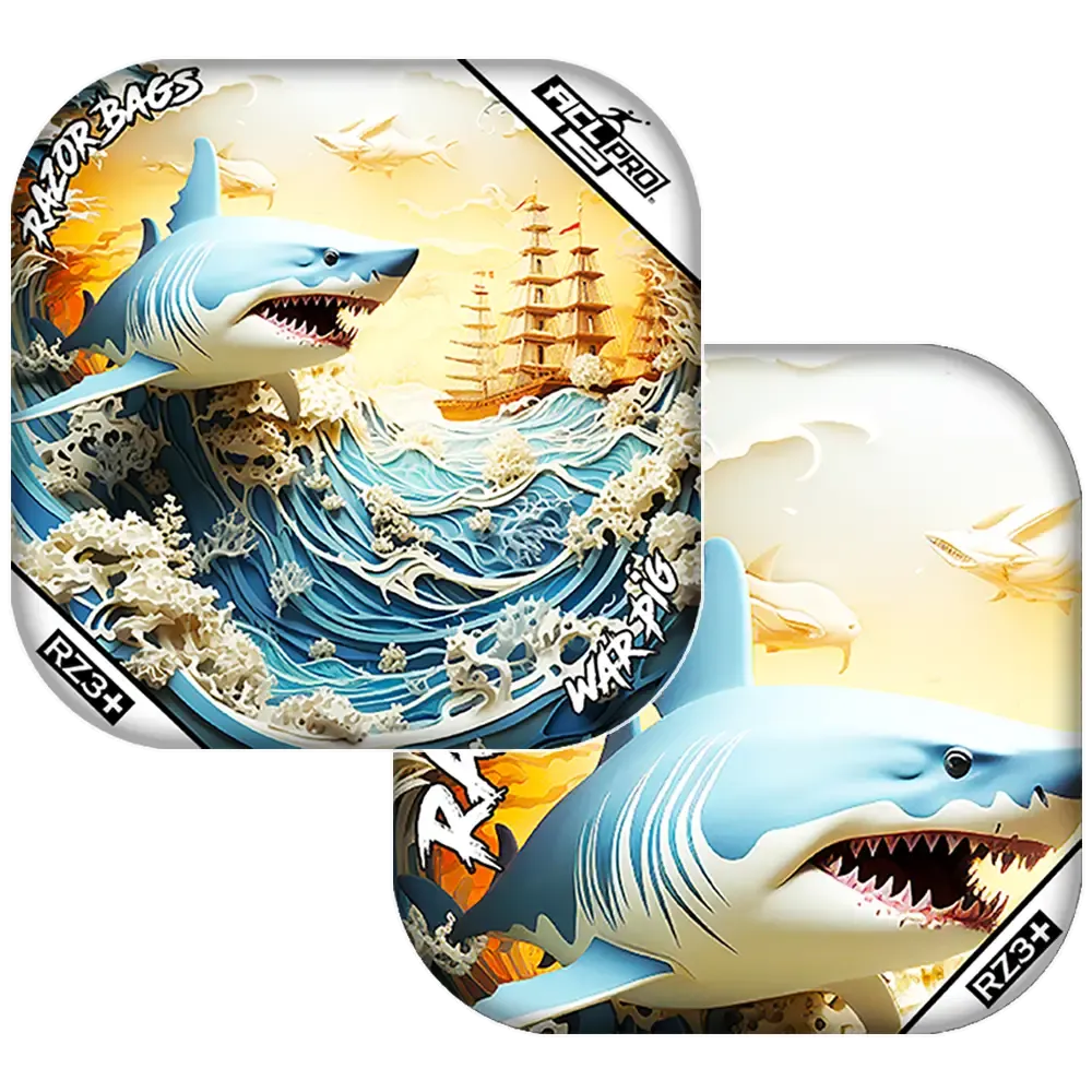 War Pig | Shark 3D | ACL PRO Razor Cornhole Bags