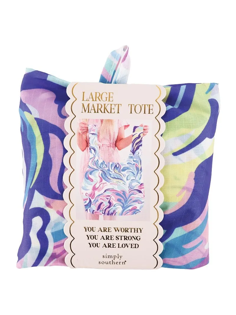 Watercolor Large Market Tote by Simply Southern