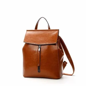 Women's Fashion Genuine Leather Retro Oil Wax Bags