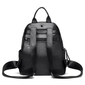 Women's Popular Soft Leather Fashionable Fashion Backpacks