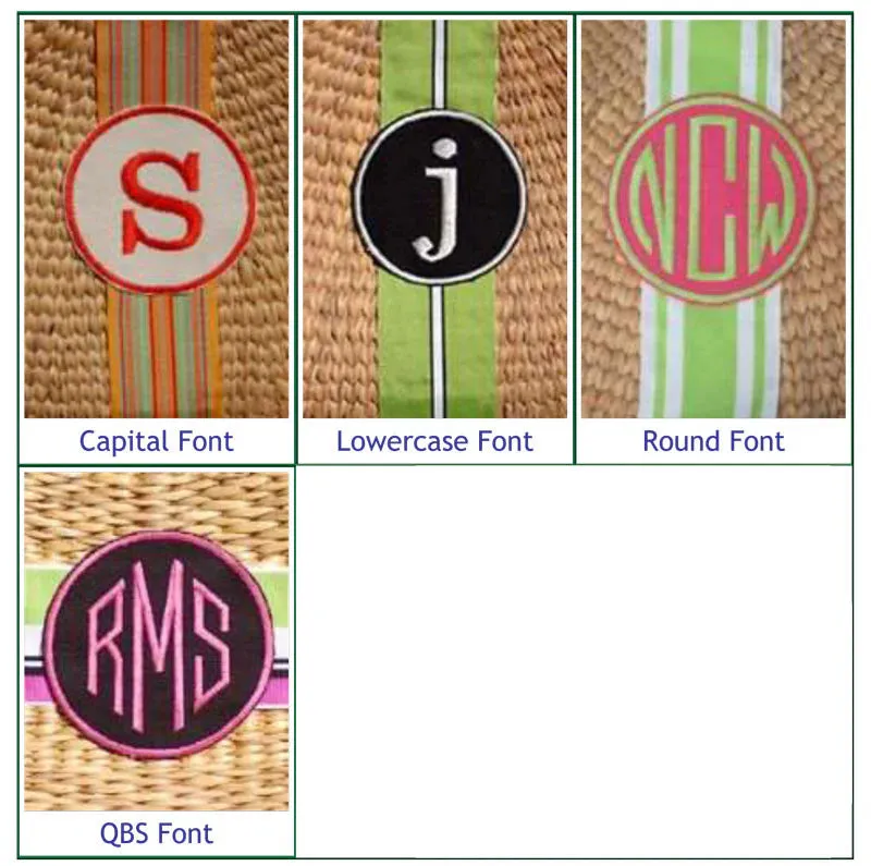 X-Large Monogram Straw Basket Bag - Soft Handles