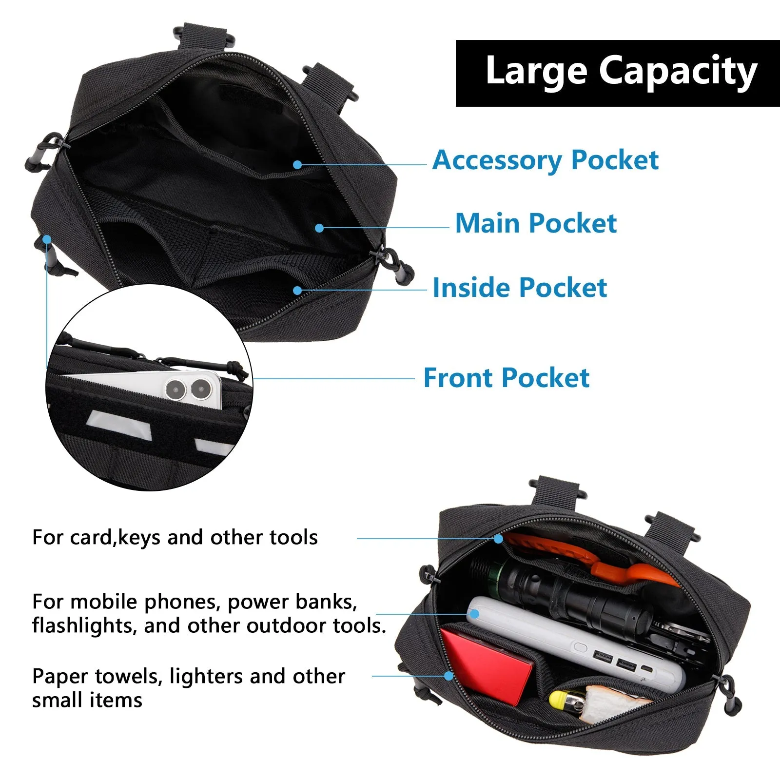 Zero North Reflect Horizontal Pouch